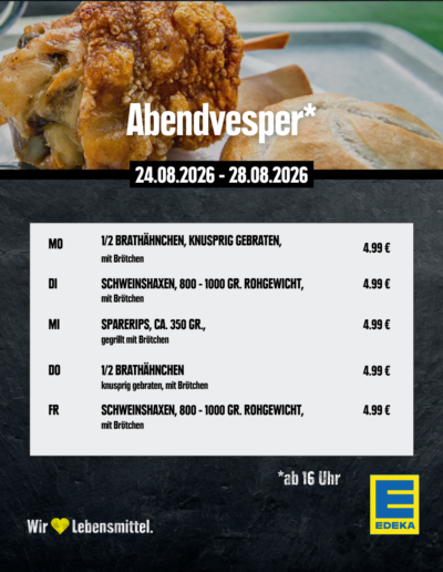 E-Center Miller Aalen KW 35 Abendvesper