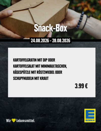 E-Center Miller Aalen KW 35 Snackbox
